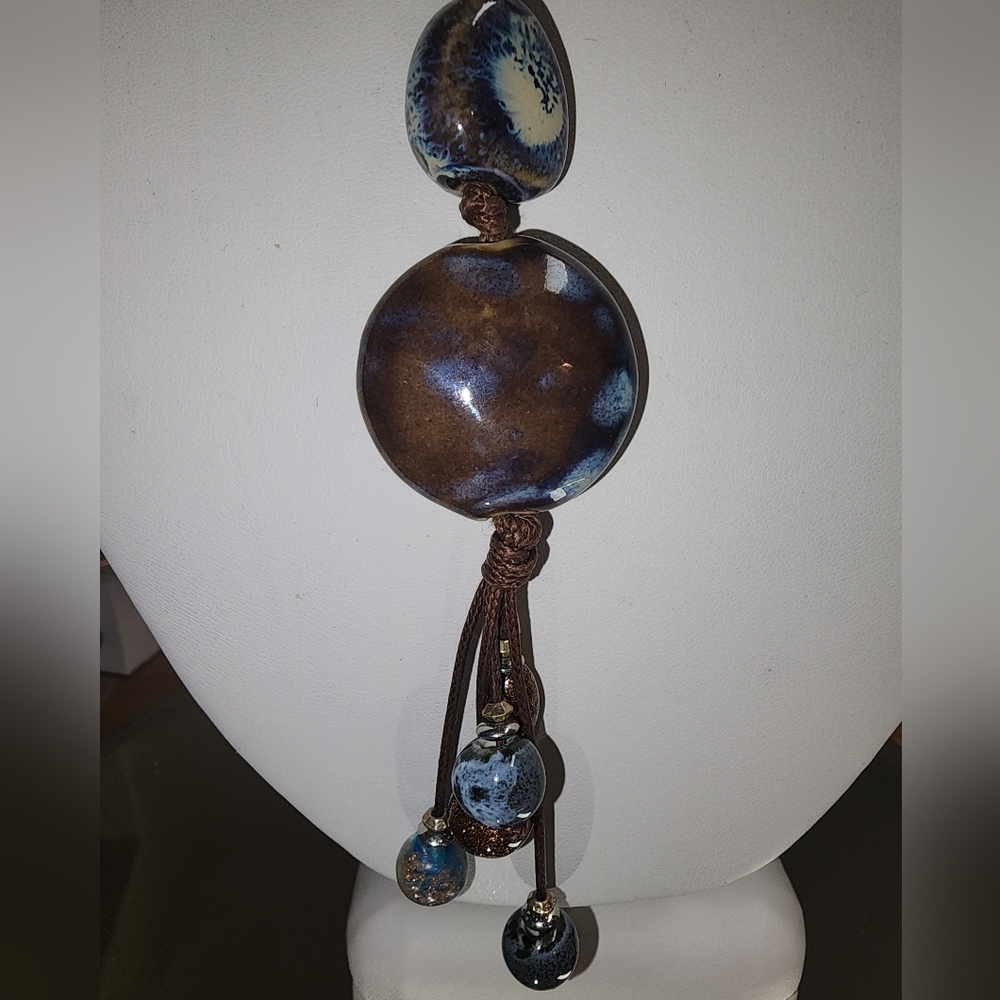 J.Jill Ceramic and Glass Tassel Necklace - Picture 3 of 10